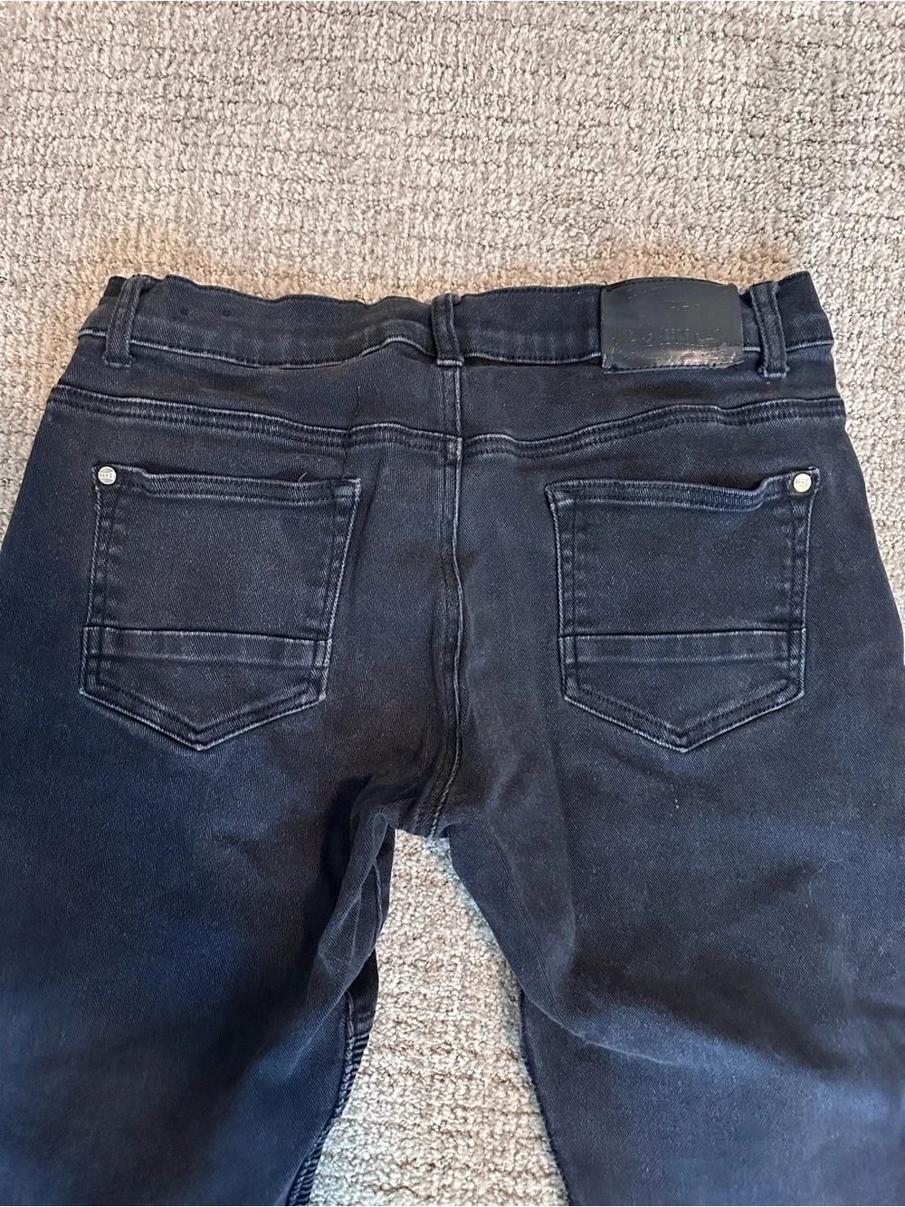 RAW X Black Men's Cargo-Style Moto Pants